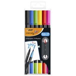 12 rotuladores Intensity Dual Brush Bic 989695