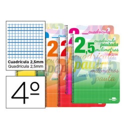 Cuaderno Pautaguía 4º pauta 2,5mm. Liderpapel 58591