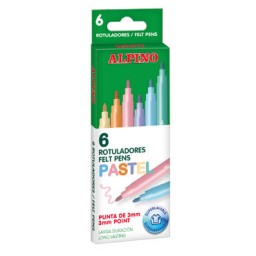 6 rotuladores color pastel Alpino AR001004