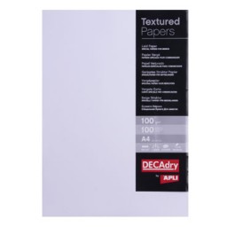 Papel verjurado blanco 100HJ Din A-4 100 g/m² Apli 12368