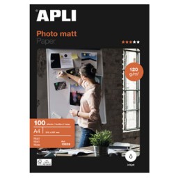 Papel MATT PAPER 120 g/m² 100HJ Din A-4 Apli 12626