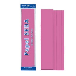 25 hojas papel seda rosa 50x70 cm. Dohe 30317