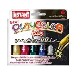 6 barras témpera metálica 10 g. Instant Playcolor 10321