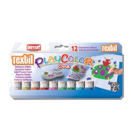 12 barras témpera textil 10 g. Instant Playcolor 10461