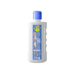 Bote 500 ml. pintura de dedos blanco Playcolor 17701