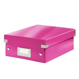 Caja Click & Store mediana fucsia Leitz 60580023