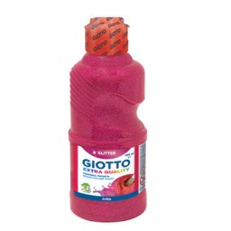 Botella de 250 ml. témpera Glitter magenta Giotto 531203