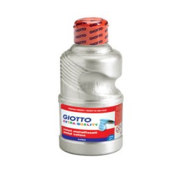 Botella de 250 ml. témpera Metal plata Giotto 531402