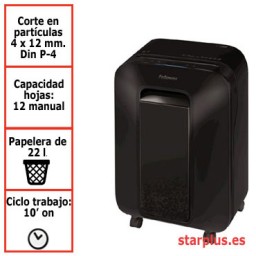 Destructora papel Fellowes LX200 uso profesional 5502201