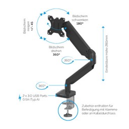 Soporte monitor Platinum Series Fellowes 8043301