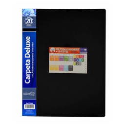 Carpeta 20 fundas negra Office Box 2169