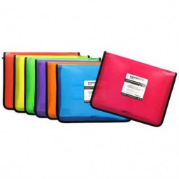 Carpeta con fuelle y cremallera Blackline amarilla Grafoplás 04800660