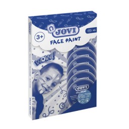 6 botes Face Paint 8ml. azul claro Jovi 17112