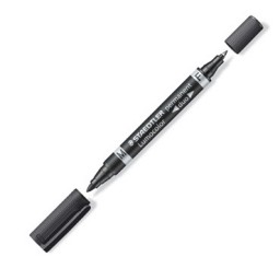 Marcador Permanent Duo negro Staedtler 348-9