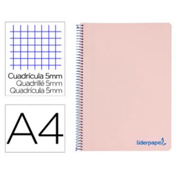 Cuaderno WONDER PP 120HJ Din A-4 rosa Liderpapel 08940