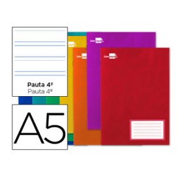 Libreta grapada 32 hojas Din A-5 pauta 4º 3,5mm. Liderpapel 22529