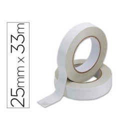 Cinta adhesiva doble cara 33 m. x 25 mm. Q-Connect 37881