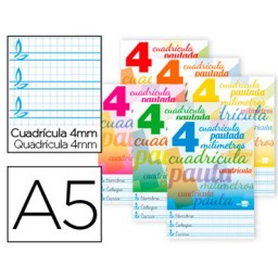 Libreta Pautaguía A-5 pauta 4mm. Liderpapel 51708