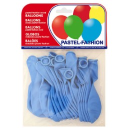 20 globos azul celeste pastel 63217