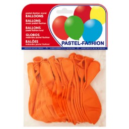 20 globos naranja pastel 63223