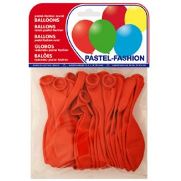 20 globos rojo pastel 63225