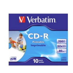 10 CD-R 700MB 80MIN 52X JC Verbatim 43325