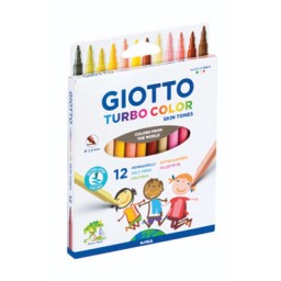 12 rotuladores Turbo Color Skin Tones Giotto F526900