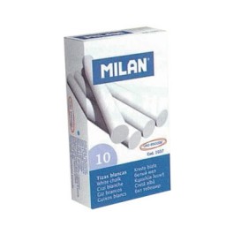 Caja 10 tizas blancas Milan 1037