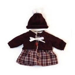 Conjunto frio vestido muñeco Miniland 31558
